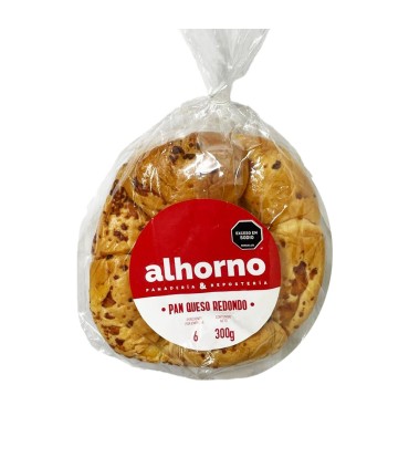 PAN TRES QUESOS REDONDO AL HORNOx300 GRAMOS