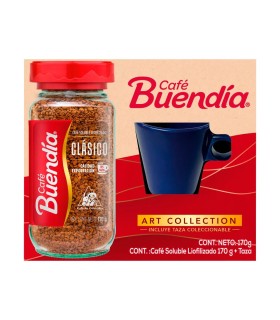 OFERTA CAFE BUENDIA LIOFILIZADO FRASCO 170GR + TAZA COLECCIONABLE