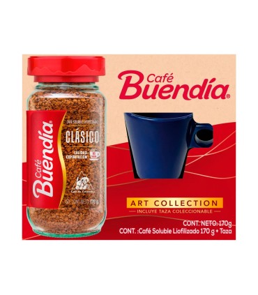 OFERTA CAFE BUENDIA LIOFILIZADO FRASCO 170GR + TAZA COLECCIONABLE