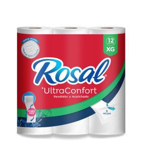 PAPEL HIGIENICO ROSAL XG ULTRA TRIPLE HOJA x12 UNIDADES