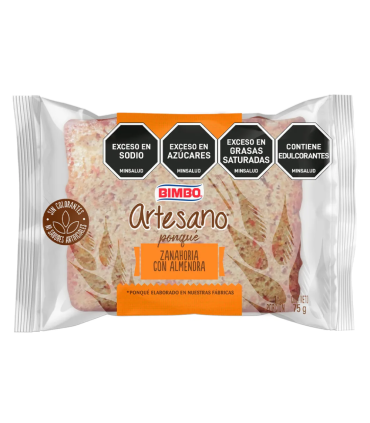 PONQUE BIMBO ARTESANO ZANAHORIA ALMEx75G