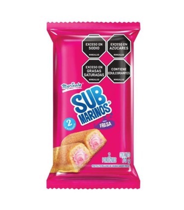 SUBMARINOS BIMBO FRESA BOLSA 60 GRAMOSx2 UNIDAD