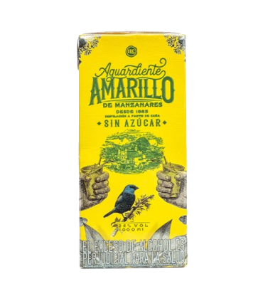 AGUARDIENTE AMARILLO DE MANZANARES 24° X LT