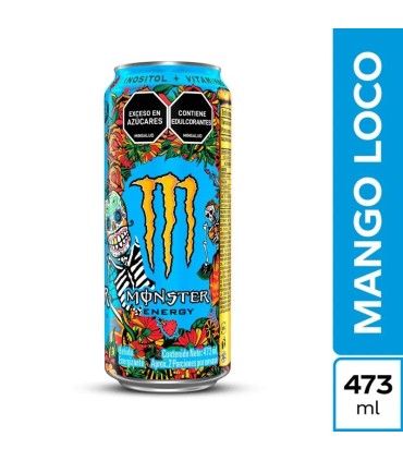 BEBIDA ENERG MONSTER MANGO LOCO LATA 473 MILILITRO