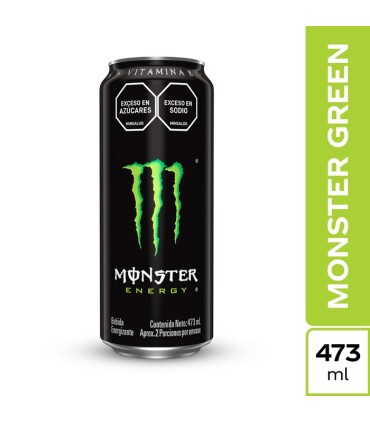 BEBIDA ENERG MONSTER GREEN LATA 473 MILILITRO