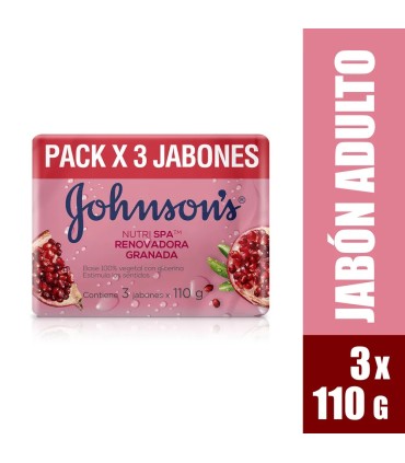 JABON JOHNSONS ADULTO GRANADA 3 BARRAS X 110GR