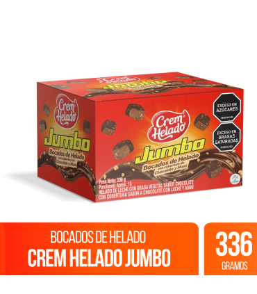 BOCADOS DE HELADO CREMHELADO JUMBO x 336GR