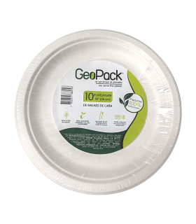 PLATO DESECHABLE GEOPACK GRANDE X 10UDS