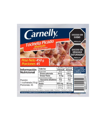TOCINETA CARNELLY PAQUETE X 450GR