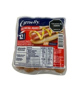 SALCHICHA SUPERPERRO CARNELLY x 480GR