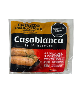 CHORIZO CASERO CRIOLLO CASABLANCA X 260GR