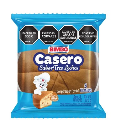 PONQUE BIMBO CASERO 3LECHESx220 GRAMOS