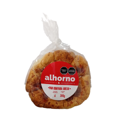 PAN GUAYABA Y QUESO AL HORNOx300 GRAMOS