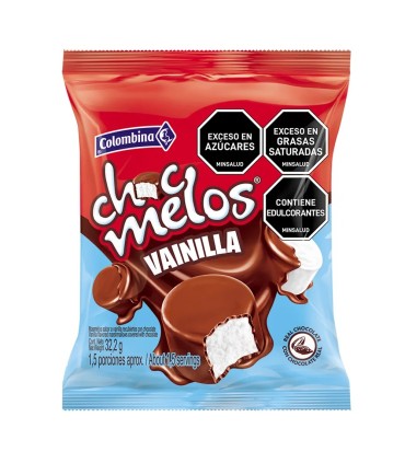 CHOCMELOS COLOMBINA VAINILx32,2 GRAMOS