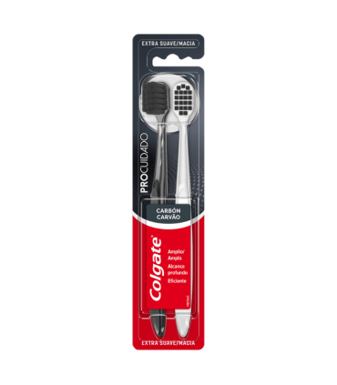 CEPILLO COLGATE PRO-CUIDADO CHARCOALx2 UNIDADES