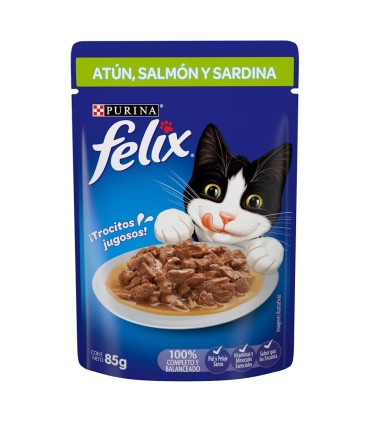 FELIX PURINA TRIPLE DELICIOUS MAR DOYPACK X 85 GRAMOS