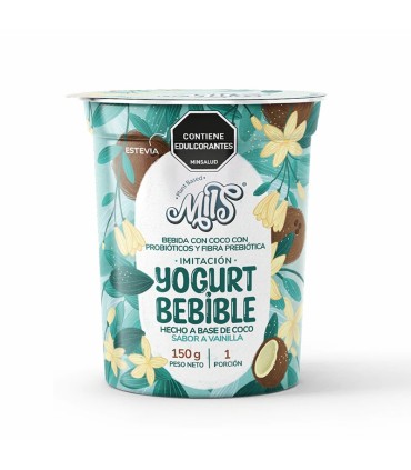 YOGURT SIN LACTEOS RICO VAINILLA MILS VASOx150GRAMOS