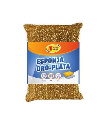 ESPONJA MADRID ORO PLATA X UND