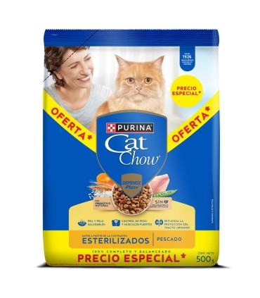 CAT CHOW ESTERILIZADOS BOLSA 500GR