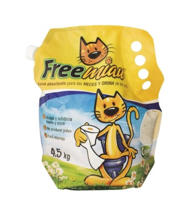 ARENA GATOS FREE MIAU BOLSA 4.5 KILOS