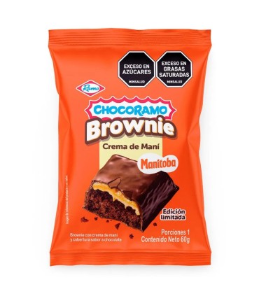 BROWNIE CHOCORAMO CREMA DE MANI PAQUETE X 60 GRAMOS