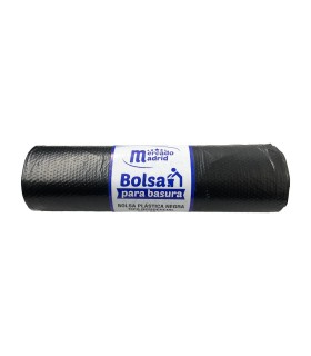 BOLSA BASURA MADRID RESID.NEGRA 65x80CM