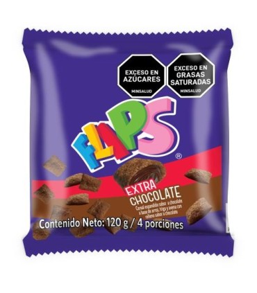 CEREAL FLIPS CHOCOLATE  BOLSA 120 GRAMOS
