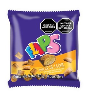 CEREAL FLIPS DULCE LECHE  BOLSA 120 GRAMOS