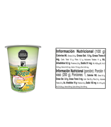 YOGUR COLANTA PIÑA COLADA X 200GR