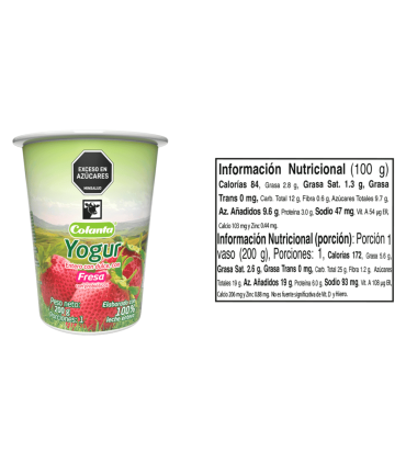 YOGUR COLANTA FRESA X 200GR