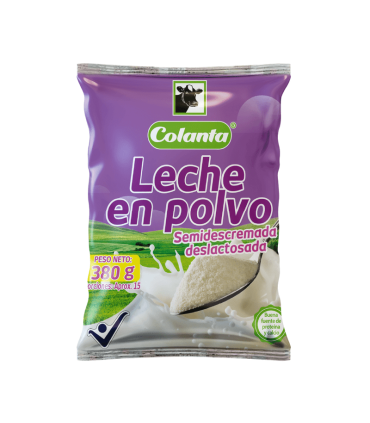 LECHE COLANTA EN POLVO DESLACTOSADA X 380GR