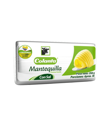 MANTEQUILLA COLANTA CON SAL X 250GR