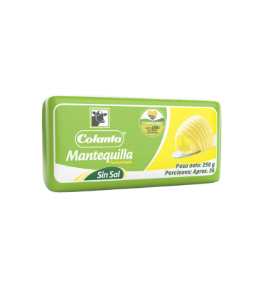 MANTEQUILLA COLANTA SIN SAL X 250GR