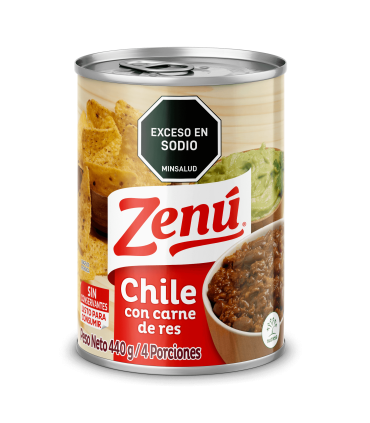 CHILE CON CARNE ZENU LATA 440G