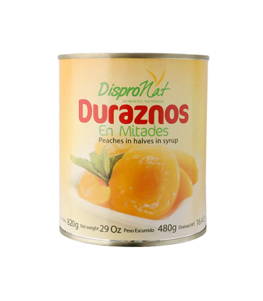 DURAZNOS DISPRONAT LATA 820 GRAMOS