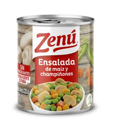 ENSALADA ZENÚ MAÍZ Y CHAMPINONES x 220gr