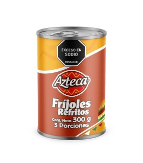 FRIJOLES REFRITOS AZTECA LATA 300 GRAMOS