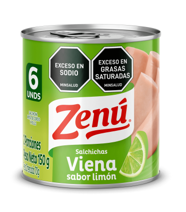 SALCHICHA VIENA LIMON ZENU LATA 150G
