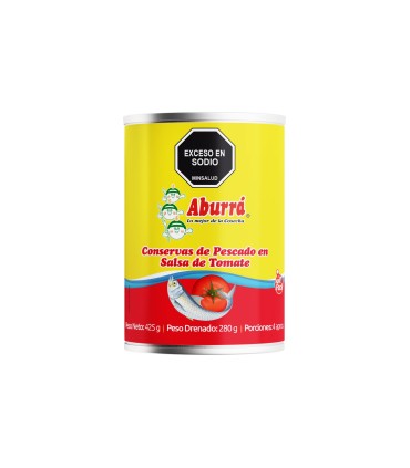 SARDINA ABURRA TOMATE CILIND LATA 425G
