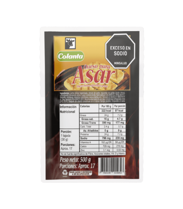 QUESO COLANTA PARA ASAR X 500GR