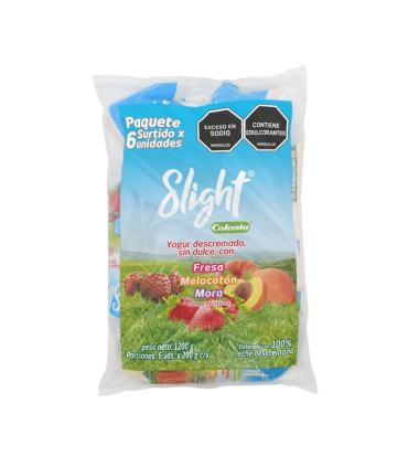 YOGURT COLANTA SLIGHT 6U x 200GR