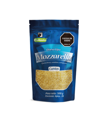 QUESO COLANTA MOZARELLA CUBITOS X 500GR