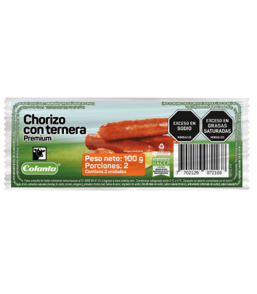 CHORIZO COLANTA TERNERA DOYPACKACKx100GR