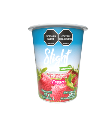 YOGURT COLANTA SLIGHT FRESA X 190ML