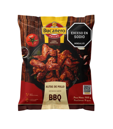 ALITAS BUCANERO BBQ BOLSA X 900GR
