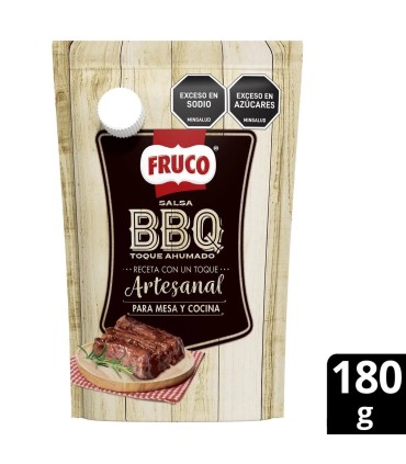SALSA BBQ FRUCO ARTESANAL DOYPACK 180 GRAMOS