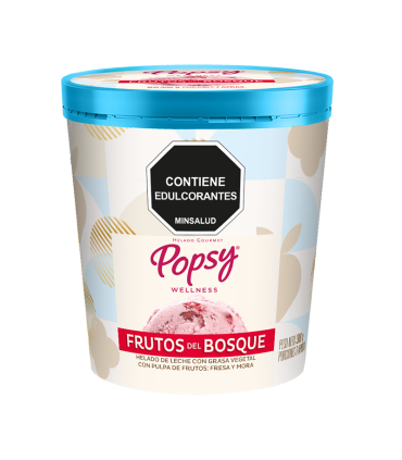 HELADO POPSY FRUTOS ROJOS STEVIA X 300GR