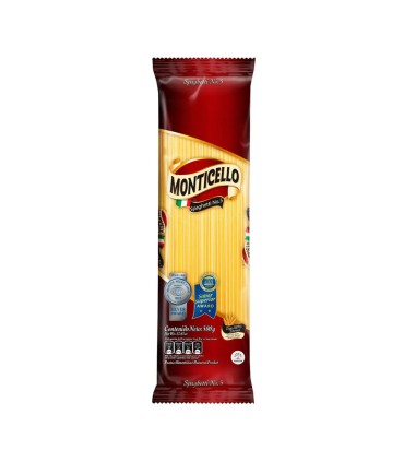 PASTA MONTICELLO SPAGUETTI BOLSA X500G
