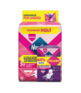 TOALLA NOSOTRAS INVISIBLE RAPIGEL X 30U + BUENAS NOCHES X 4U