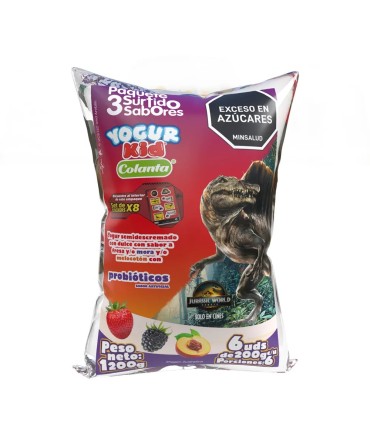 YOGUR KID COLANTA SURTIDO PAQUETE X 6U X 200GR